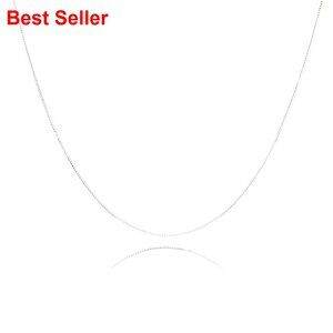 925 Sterling Silver Delicate Box Chain Necklace